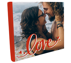 Album fotografico quadrato con grafica di S. valentino simply Love