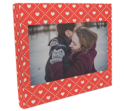 Texture Cuori Album Personalizzati Quadrati