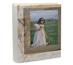 Album con retro in pelle e grafica comunione