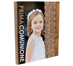 Album fotografico 24x30 grafica Merletto per comunione