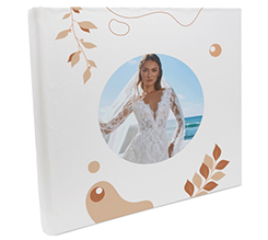 Album con foto quadrato con grafica per matrimonio