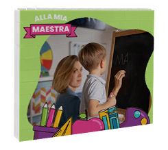 Mattoncini puzzle grafica Alla mia maestra