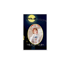 Babbo e Renne - Bigliettino Auguri