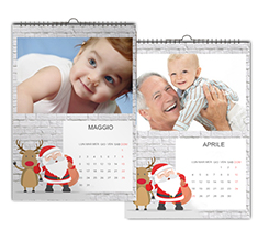 Grafica Natalizia per Calendario multipagina a3