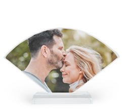 Cristallo ventaglio personalizzato con foto