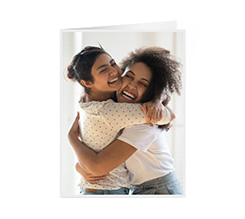 crea biglietto auguri a 2 ante con foto