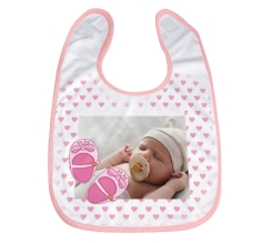 Bavaglino Scarpette Rosa