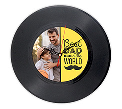 Orologio da parete in vinile Best dad