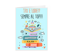 Card auguri per Laurea 110 e lode