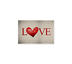 Bigliettino auguri personalizzato con scritta Love