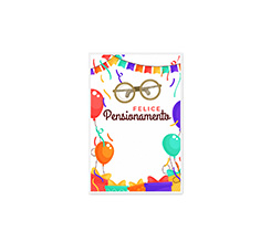 Biglietto auguri felice pensionamento