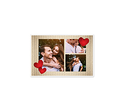 Biglietto auguri per san valentino con grafica collage