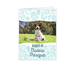 Biglietto apribile per Pasqua con foto
