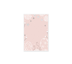 Biglietto per augurare Buona Pasqua con sfondo rosa