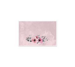 Bigliettino Auguri Deco fiori