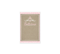 Biglietti personalizzati per battesimo per bimba