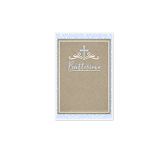 Biglietto auguri per battesimo con spazio per scrivere testo