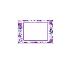 Bigliettino Auguri con cornice Lavanda e foto