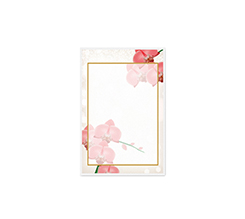 Biglietti auguri per compleanno con grafica orchidea