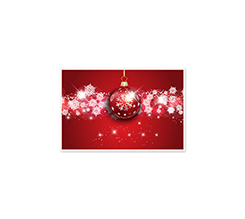 Bigliettino Auguri Red balls