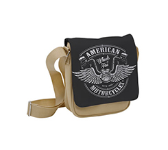 Borsello tracolla per uomo con grafica Moto