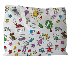 Borsa per mare per Maestra e grafica Disegno Bambini