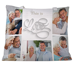 Borsa mare grafica collage elegance love