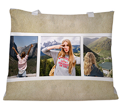 Borsa mare beige collage