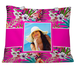 Borsa mare con foto e grafica fantasy flowers