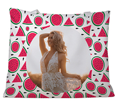 Borsa mare con foto e grafica anguria