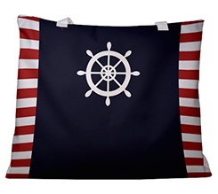 Borsa mare con grafica marinara