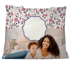 Borsa mare con foto e grafica rose