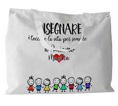 Borsa per mare per Maestra e grafica Dedica Insegnare