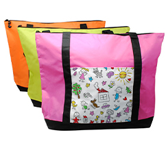 Borsa multiuso per Maestre con grafica Disegno Bambini