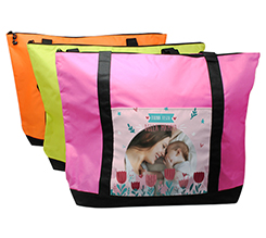 Borsa multiuso Festa della mamma con foto e grafica Fiori