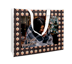 Borsa spesa personalizzata con foto e dedica per la festa della mamma