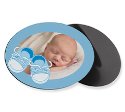 Scarpette blu per il tuo magnete ovale