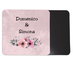 Magnete quadrato grande nel colore rosa