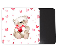 Magnete quadrato grande con orsetto