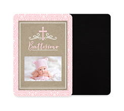 calamita flessibile rettangolare battesimo bimba