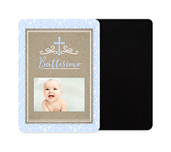 calamita flessibile rettangolare battesimo bimbo