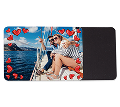 Calamita rettangolare con cuoricini