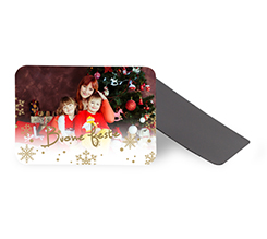 calamita rettangolare flessibile con foto buone feste