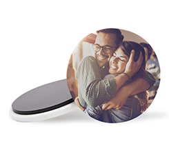 calamita in ceramica rotonda con foto