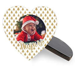 Alberelli natalizi su calamita in masonite