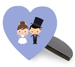 crea la tua calamita in masonite a forma di cuore grafica sposini