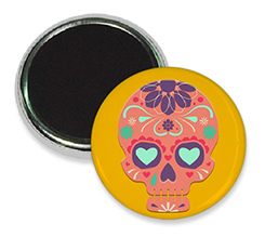 Magnete da frigo con teschio