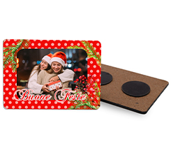 calamita in legno con foto natale