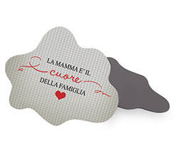 Calamita nuvola con grafica per la tua mamma