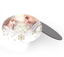 Calamita ovale White Christmas